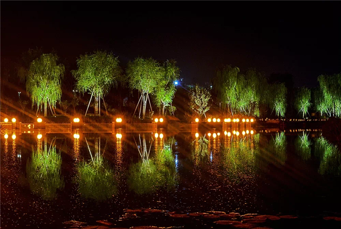 公園夜景亮化效果